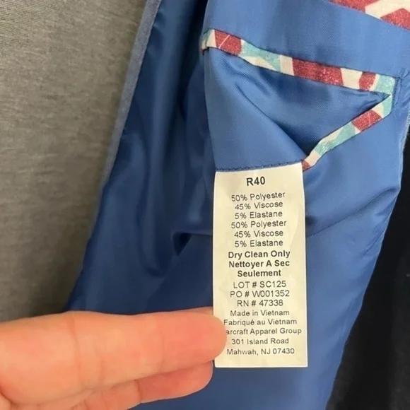 Ben Sherman Plectrum Sport Coat Jacket Flecked Dark Blue R40